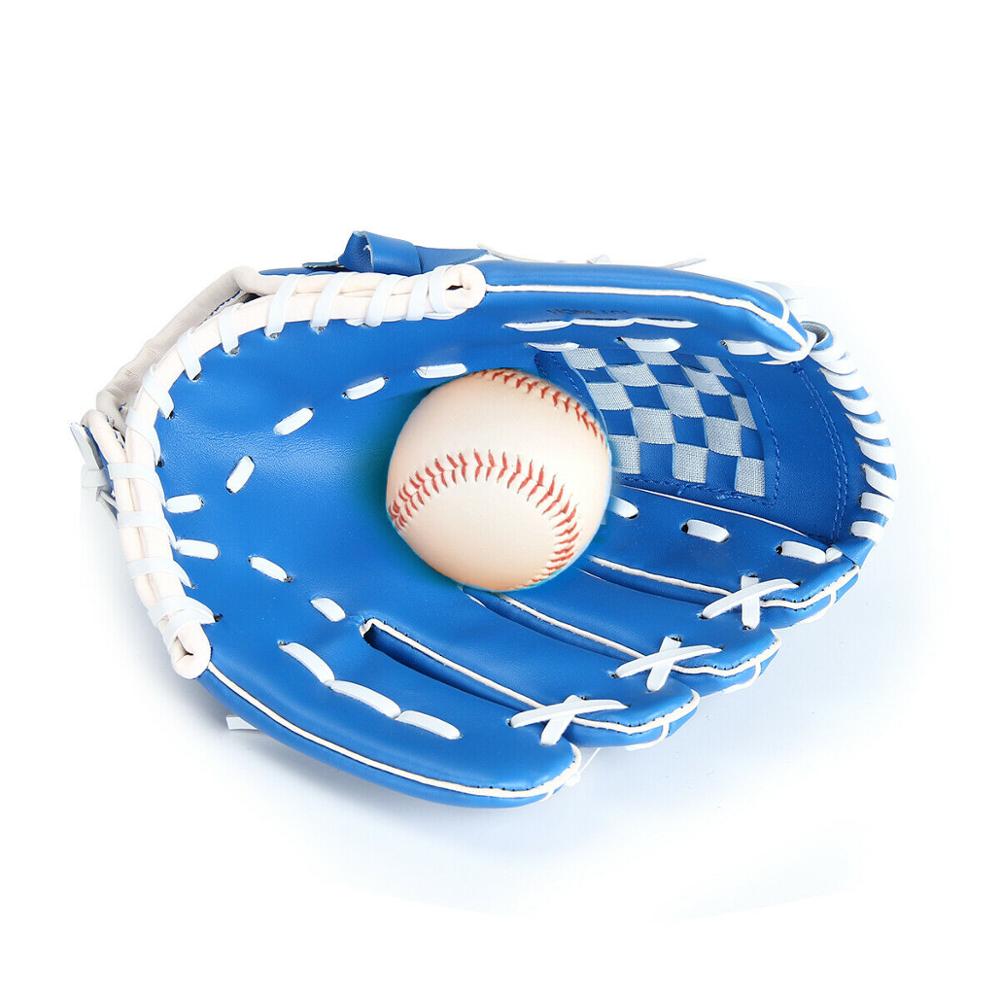 Formazione Guanto Da Baseball Nero Blu Sport All'aria Aperta Softball Pratica Attrezzature Formato 10.5/11.5/12.5 A Sinistra mano rimessa laterale per per gli adulti