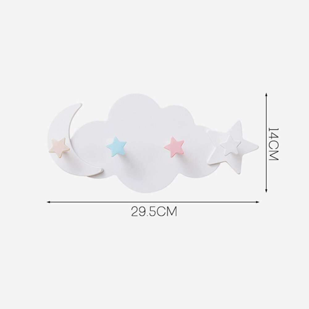 Cute Cloud Star Moon Wall Door Hook Bathroom Bedroom Hanger Holder Home Wall decorative Hooks Clothes Key Hanger
