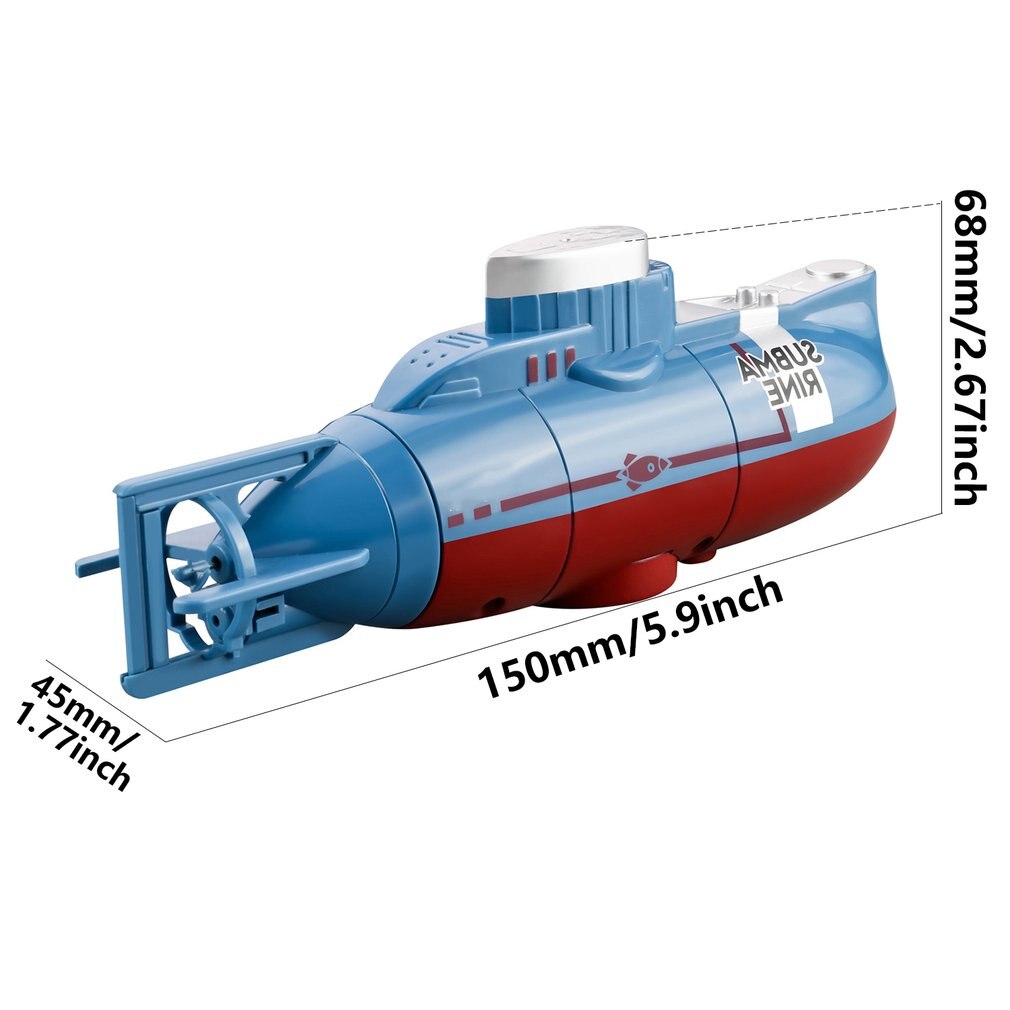 Mini RC Submarine 6 Channel Remote Control Boat Ship Waterproof Diving Toy Simulation Model For Kids