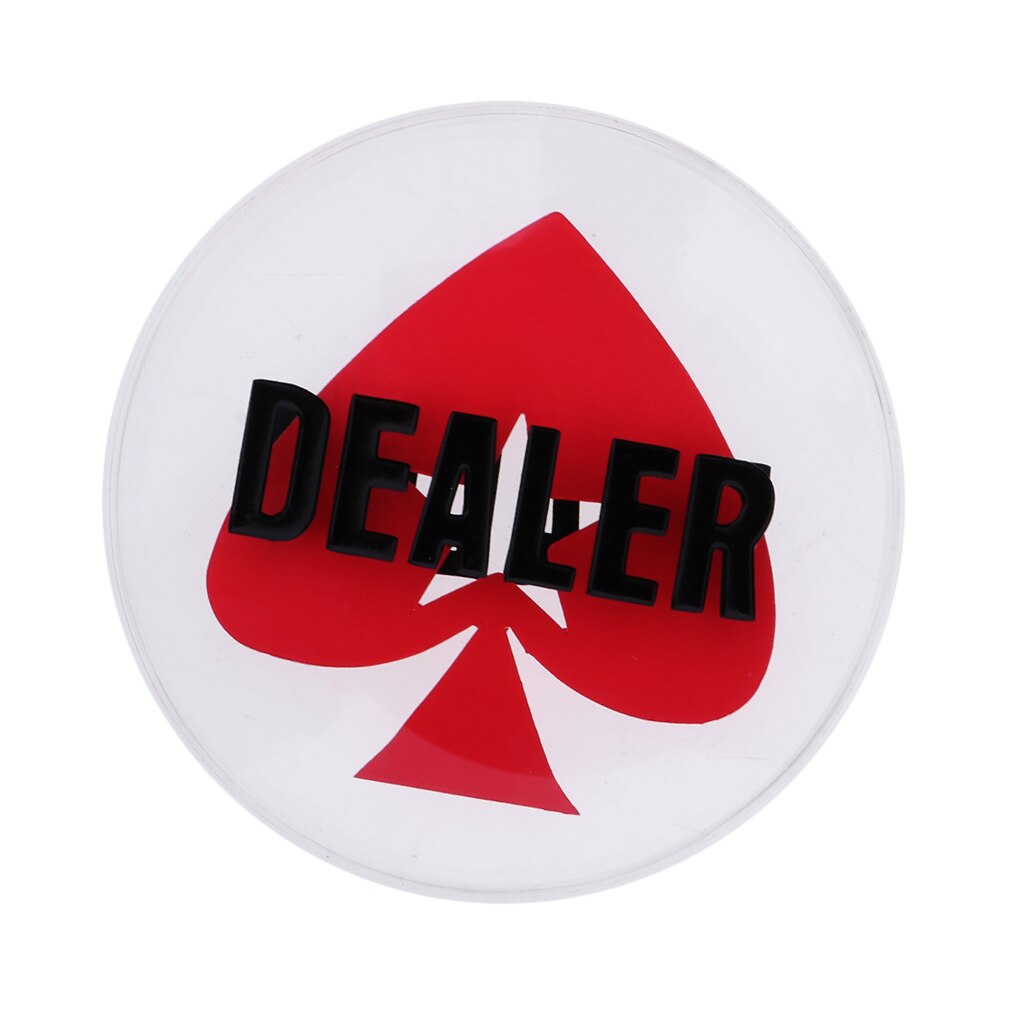 3 "kristall Dealer Button Chip Für Poker, Texas Hold'em, Glücksspiel Karte Spiele
