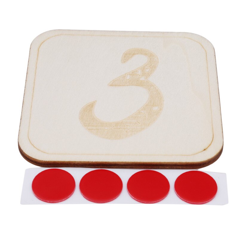 Scandinavische Stijl Houten Baby Verjaardag Gedenkteken Milestone Kaart Pasgeborenen Fotografie Props Accessoires Foto Schieten Photographyprops