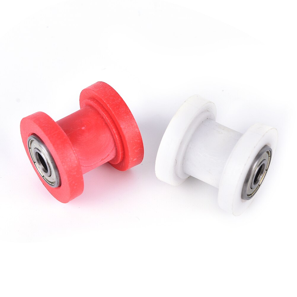 Jetting 8mm 10mm motorfiets motorfiets kettingrol spanner poelie wielgeleider motorfiets accessoires rood wit 1 st.