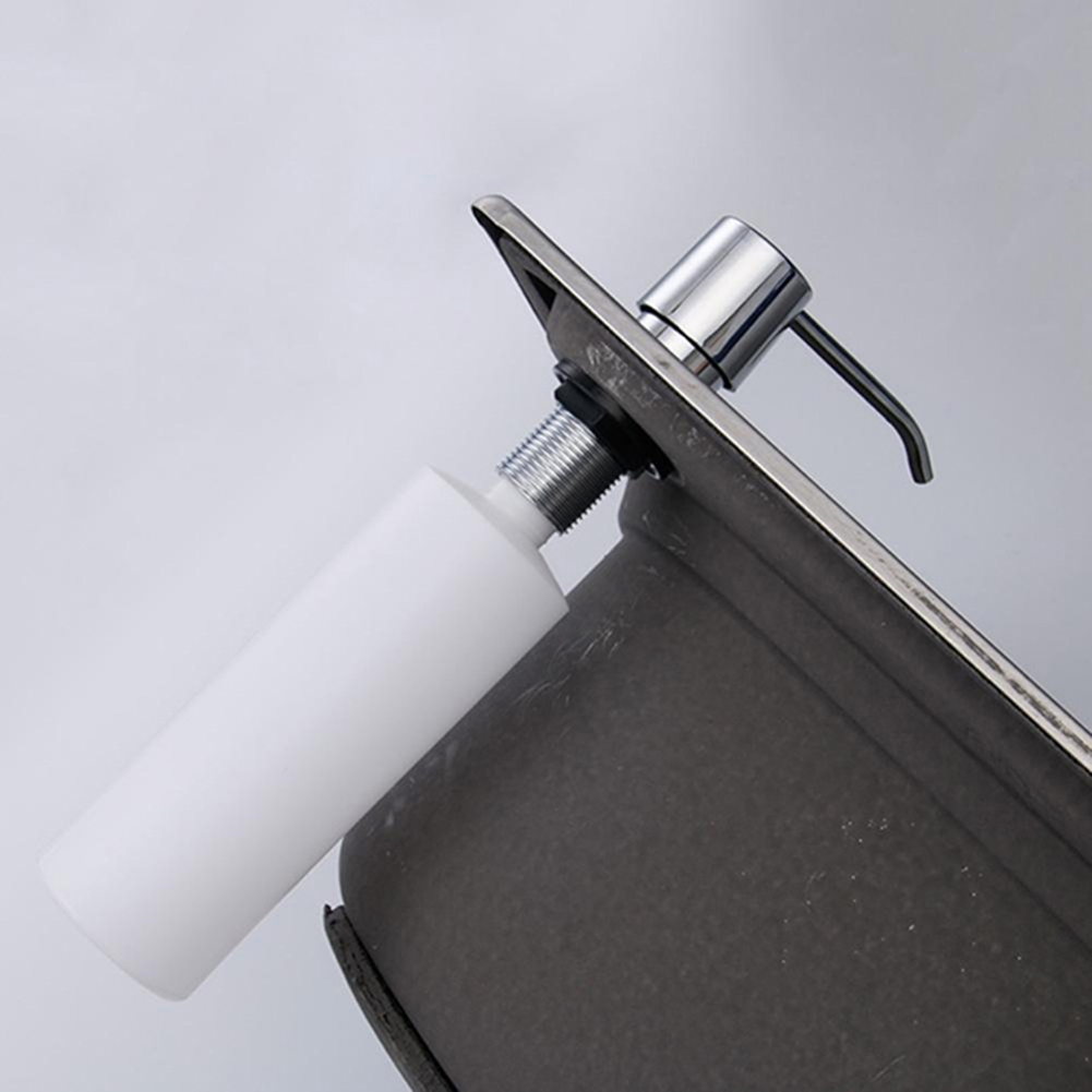 300Ml Sink Ingebouwde Plastic Zeepdispenser Vloeibare Wasmiddel Lotion Pomp Fles voor Badkamer en Keuken