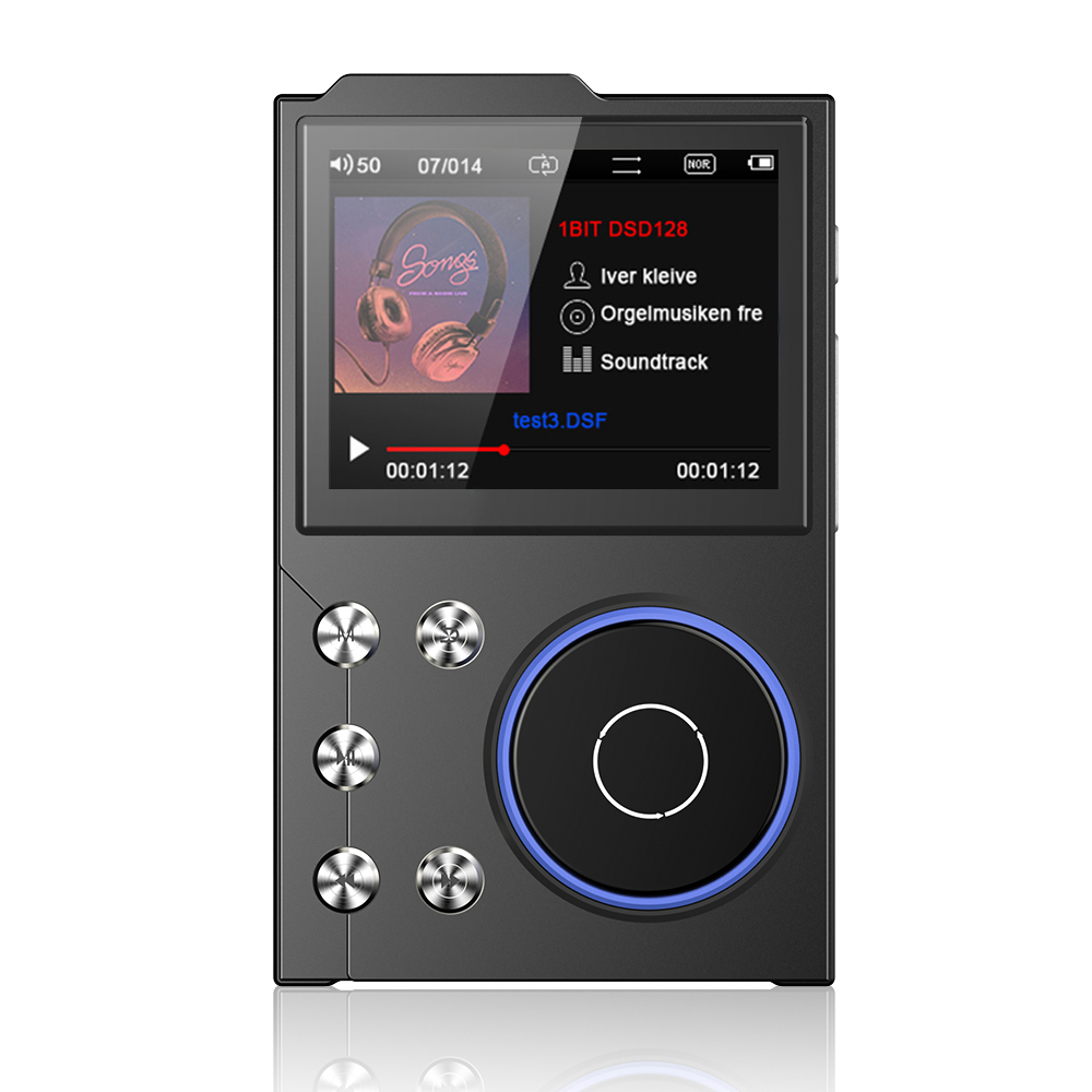 MP3 Player, Lossless DSD High Definition Portable Hi-Fi Digital Audio Music Player with 16GB Memory , Supports Up to 128GB: Default Title