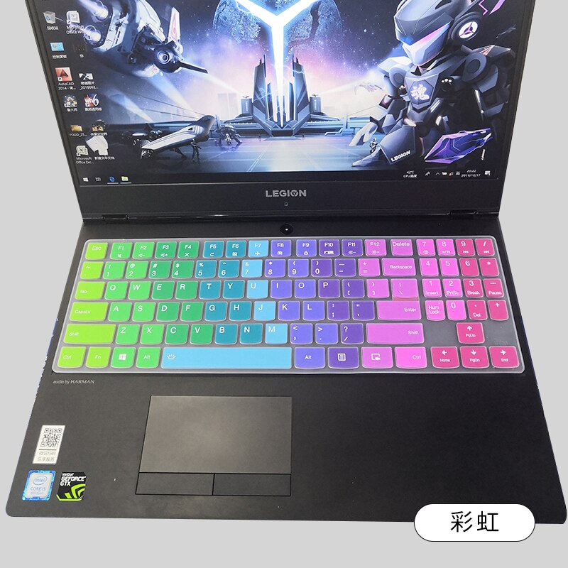 Silikonowe US układ klawiatury Protector skóry do 15.6 ''Lenovo Legion Y720 Y540 Y545 Y530 Y520 R720 Y7000 15'' Y730 Y740 17''