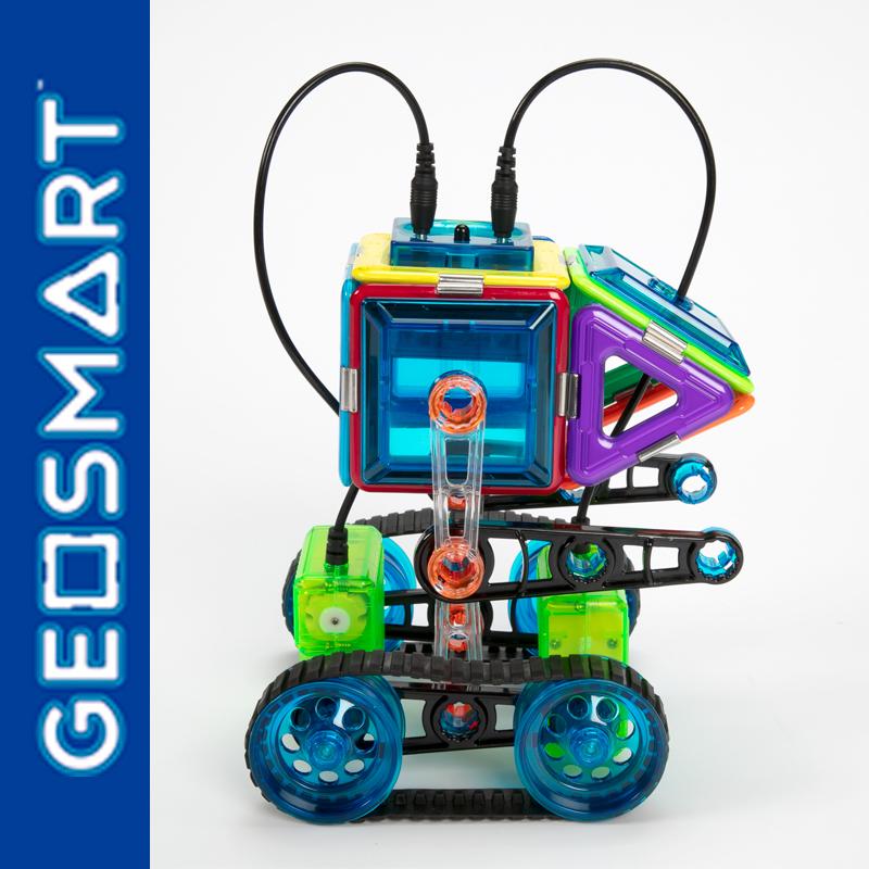 Geosmart Maan Lander Multicolour Met De Motoren, Tracks En Verschillende Geometrische Vormen Met De Geosmart