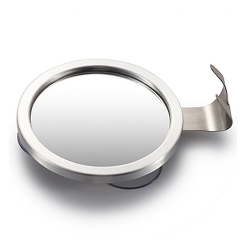 Stainless Steel Anti Fog Shower Mirror Shaving Makeup Mirrors Bathroom Supplies with Suction Cup