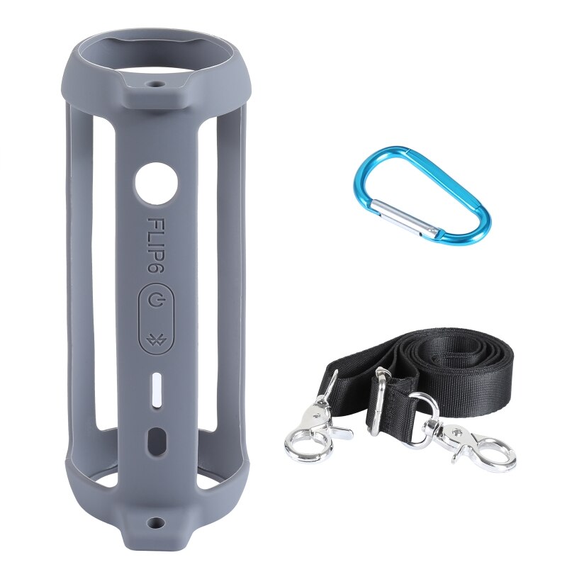 Siliconen Beschermhoes Voor Jbl Flip 6 Speaker Travel Case Klassieke Stijl Gevallen Met Schouderriem Haak: 3