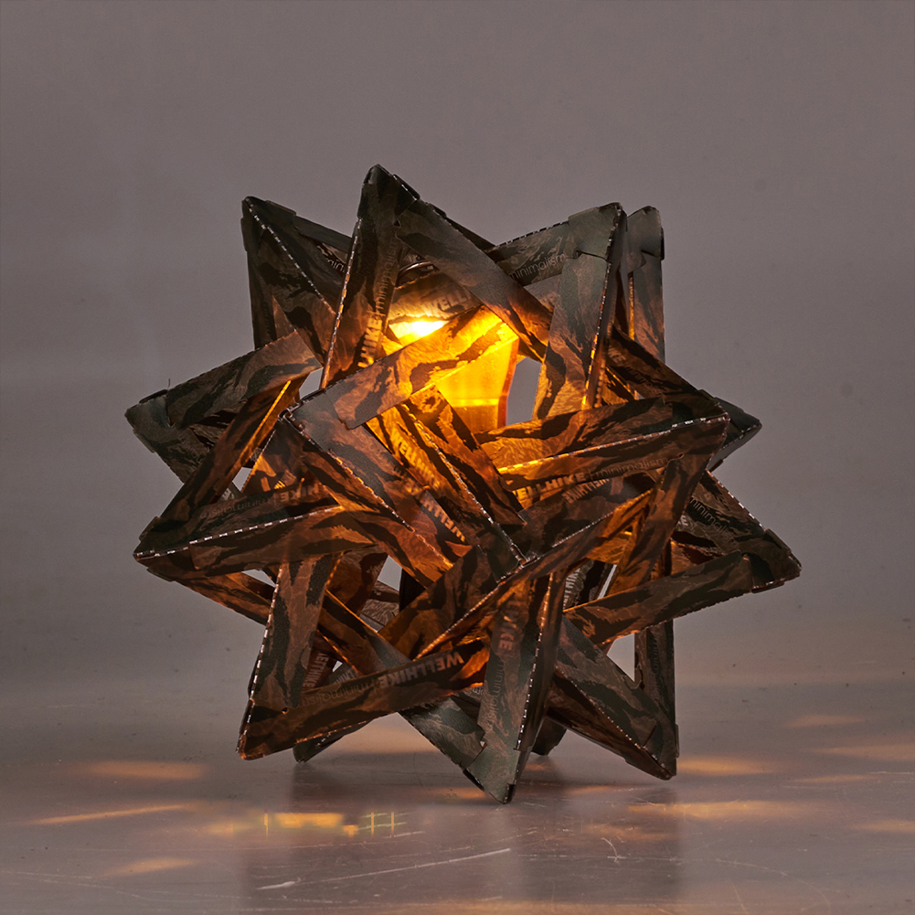 DIY Outdoor Ster Camping Licht Schaduw Waterdichte Sfeer Lamp Cover Slijtvaste Decoratieve Lantaarn Lampenkap (Geen lampen)