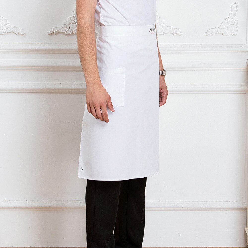 Chinese Style Restaurant Kitchen Waiter Chef Cooking Half Aprons Unisex Canteen Cuisine Workwear Uniforms Apron