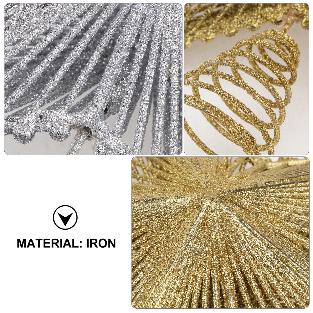 Springy Christmas Tree Topper Star Art Crafts Decoration Scene Layout Props