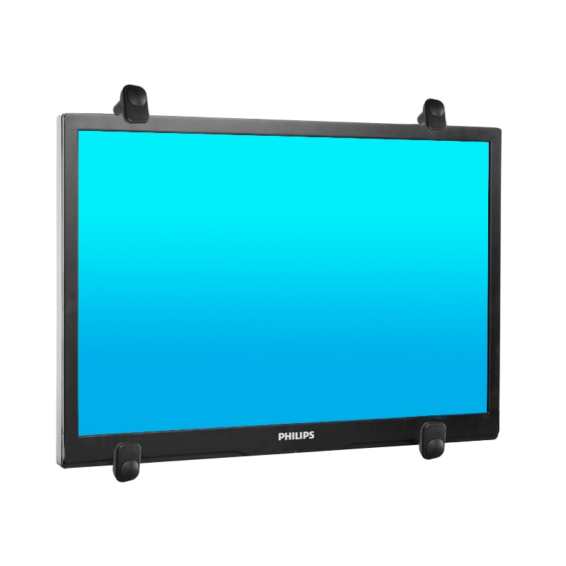 Vesa 100 x 100 10-27 " lcd tv bordmonteret monitor skrivebordsstøtte skærm pad tablet montering beslag klemmeadapter til ingen hul skærm