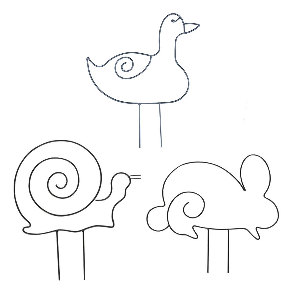 Schnecke Kaninchen Ente bilden Eisen Garten Spalier hart Reben Anlage Unterstützung Schwarz Metall Garten Spalier Für Klettern Pflanzen Zubehör