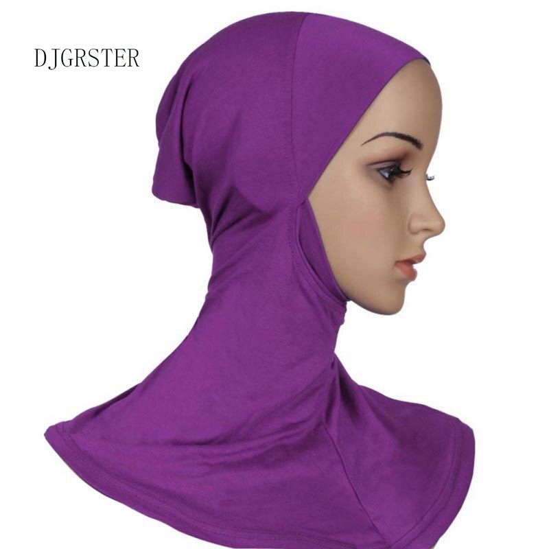 DJGRSTER – couvre-chef Hijab doux et extensible pour Sport musulman, intérieur, sous-écharpe islamique, couvre-chef de Style classique, couverture complète