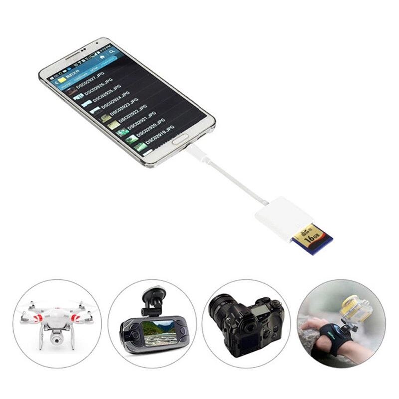 Usb 3.1 type c usb-c til sd sdxc kortlæser adapter til telefoner samsung