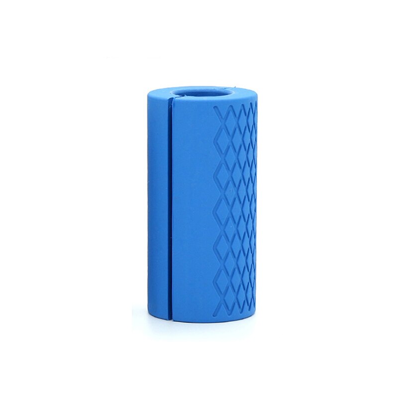1 Pcs Halter Barbell Grip Bar Pad Handgrepen Siliconen Anti-Slip Beschermen Pull Up Gewichtheffen Kettlebell Vet Grips Gym ondersteuning: Blauw