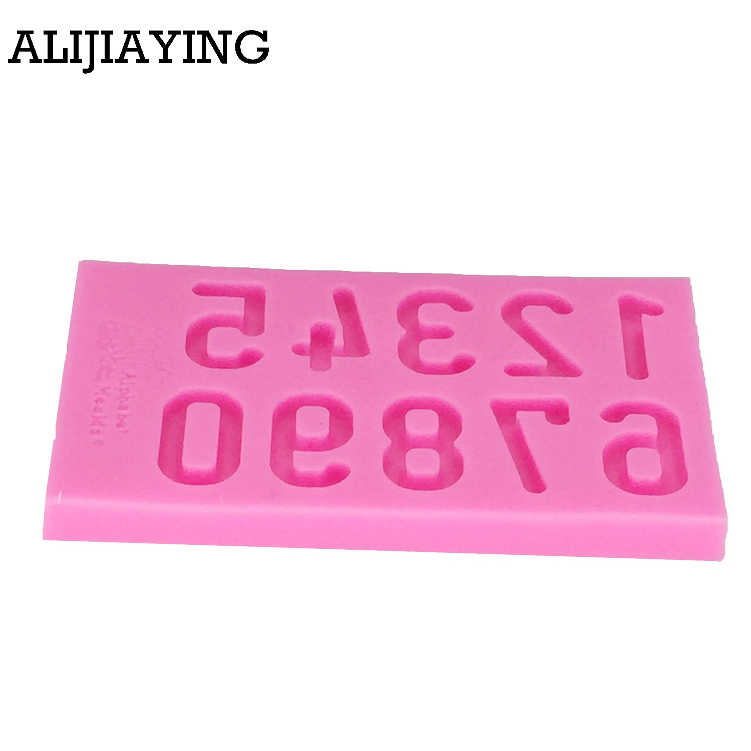 M1190 Nummers Siliconen Fondant Mold Sugarcraft Cake Decorating Gereedschappen Fimo Klei Chocolade Gumpaste Mallen