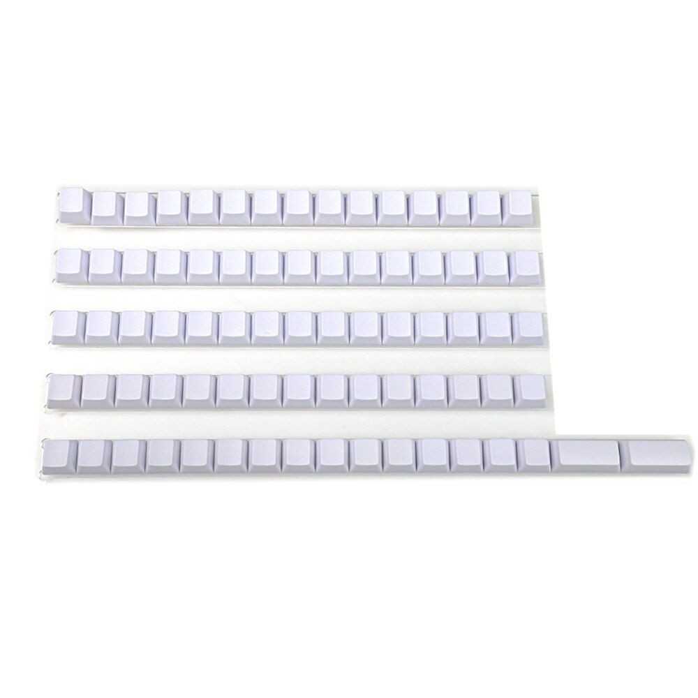 75 Keys OEM Blank PBT Keycaps Suitable For Ortholinear Layout MX Keyboard XD75 ID75 Planck Preonic Niu40 YMD40v2: 75 White