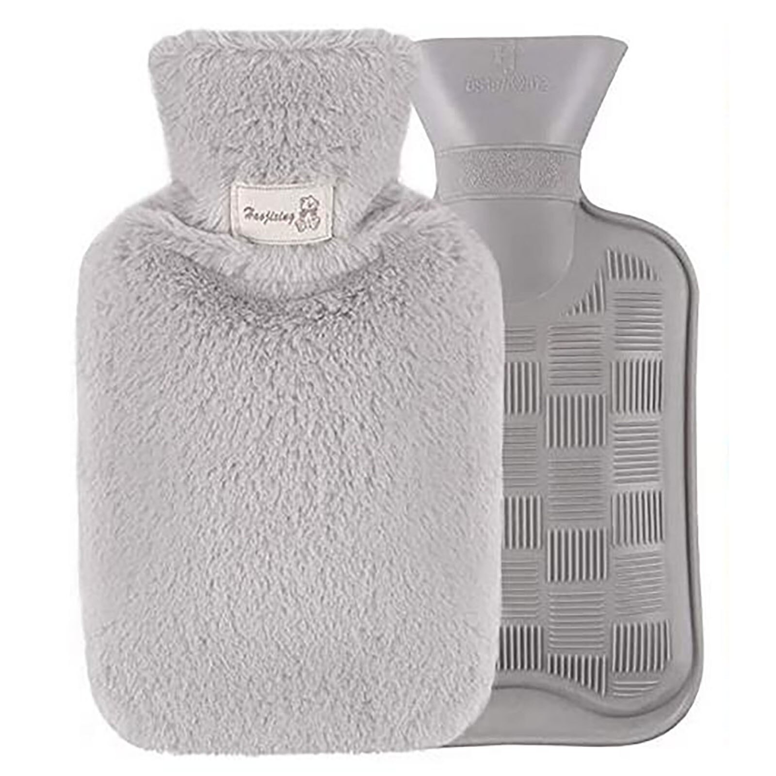 1pc winter cold-proof water bottle lid warm water bottle thick flannel removable washable water injection hand warmer