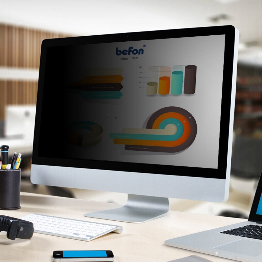 Befon 18.5 Polegada Filtro de Tela Privacidade para Widescreen 16:9 Monitor de Computador Desktop PC Anti espia película Protetora 409 milímetros * 230 milímetros