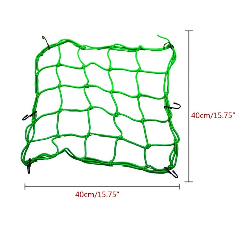 Commonly Used Motorbike Transportation Luggage Net Bag 40x40cm Elastic Cargo Net Bicycle Helmet Holder