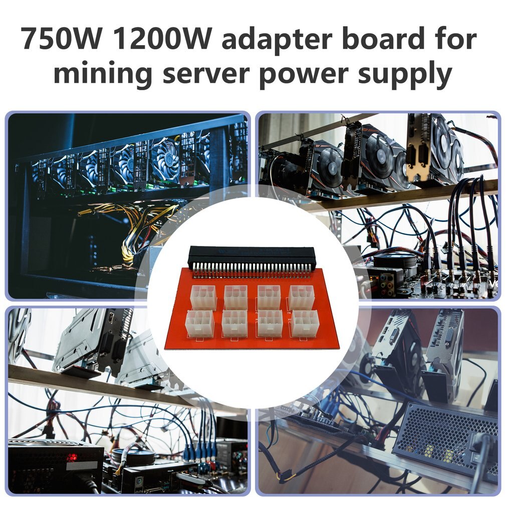 750w 1200w Mining Power Graphics Card Power Adapter Card Of Mining Machine Mining Power Graphics Card Adapter