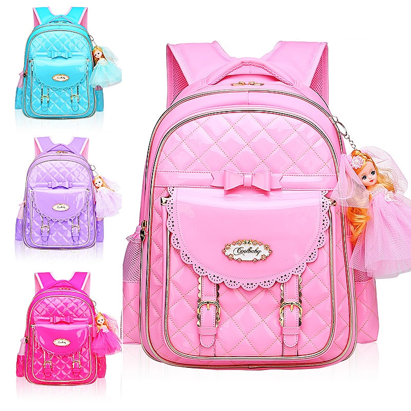 Neue Mädchen Schule Rucksäcke freundlicher Schulranzen Für Mädchen Rucksack Prinzessin Rosa freundlicher Schulranzen Schule Taschen Tornister Mochilas