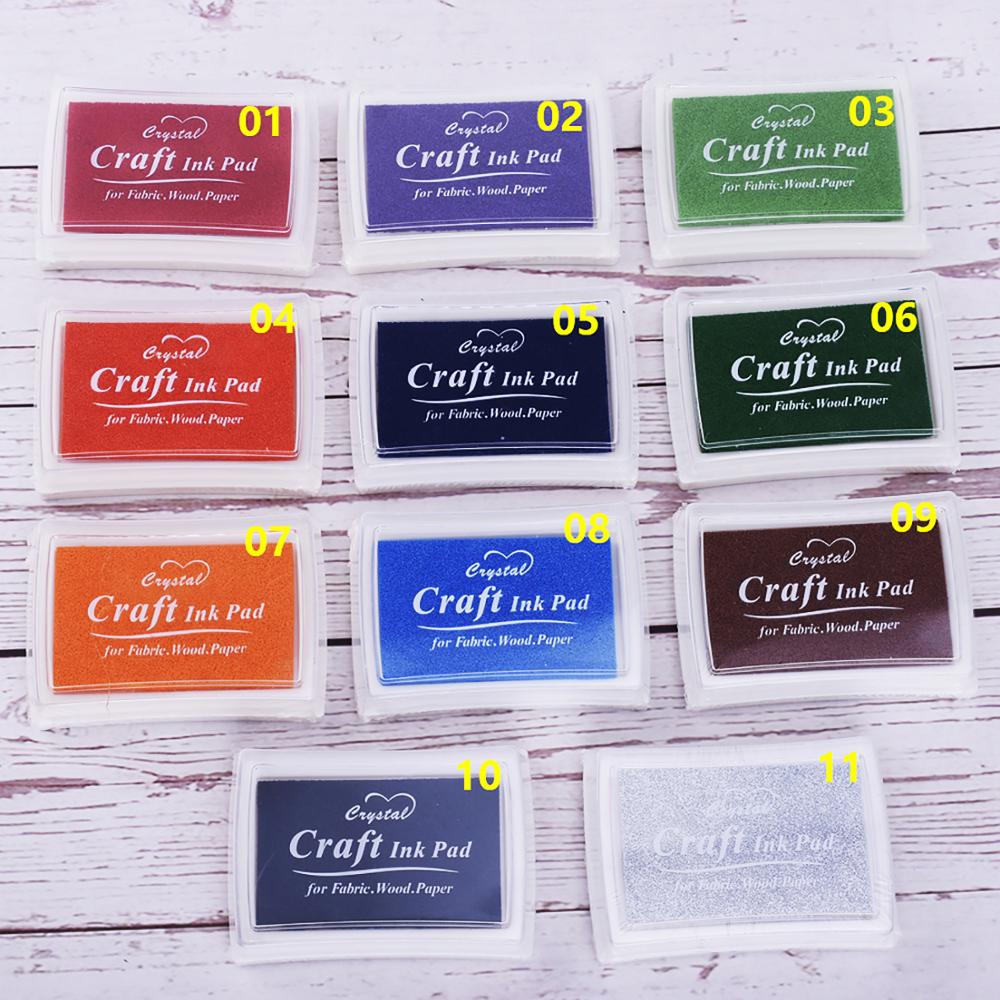 Tampon encreur coloré, pigments, artisanat, fait à la main, bricolage, scrapbooking, album photo transparent, décoratif