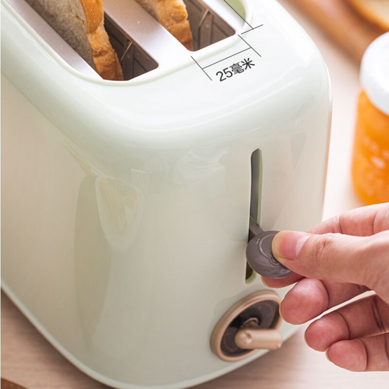 Rosa verde Multi-funcional de la tostadora para desayuno Mini-tostadora