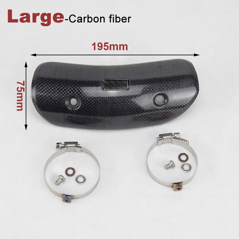 Silenciador de Escape para motocicleta Protector de fibra de carbono, cubierta de protección térmica, cubierta antiincrustante para z900 Pit Bike Vintage