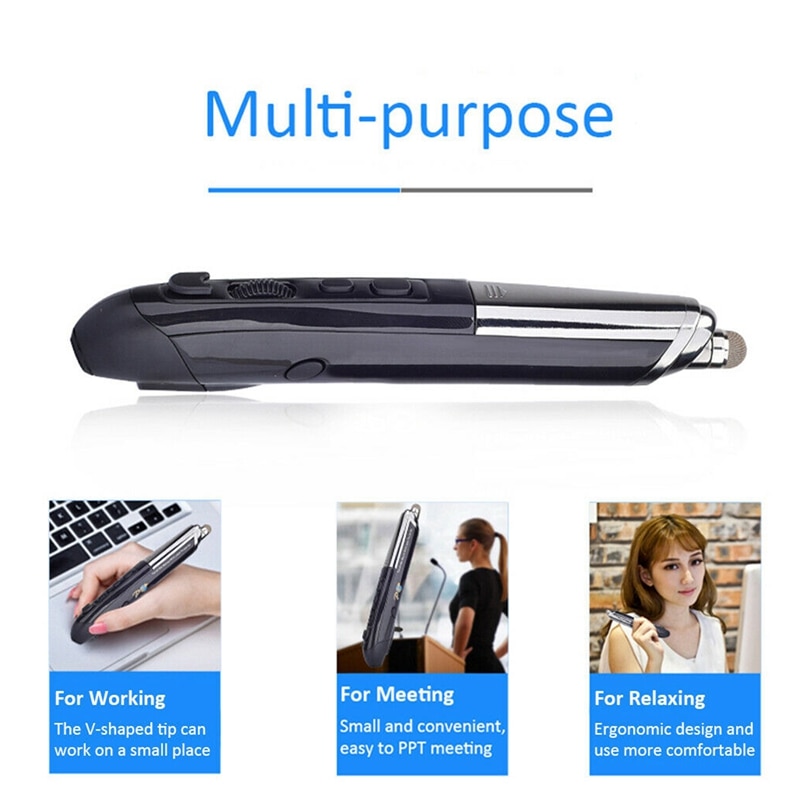 2.4G Wireless Pen Mouse PR-08 Pen Mouse Wireless Handwriting Pen Mouse Personality Mouse for PC and Laptop Mice for PPT