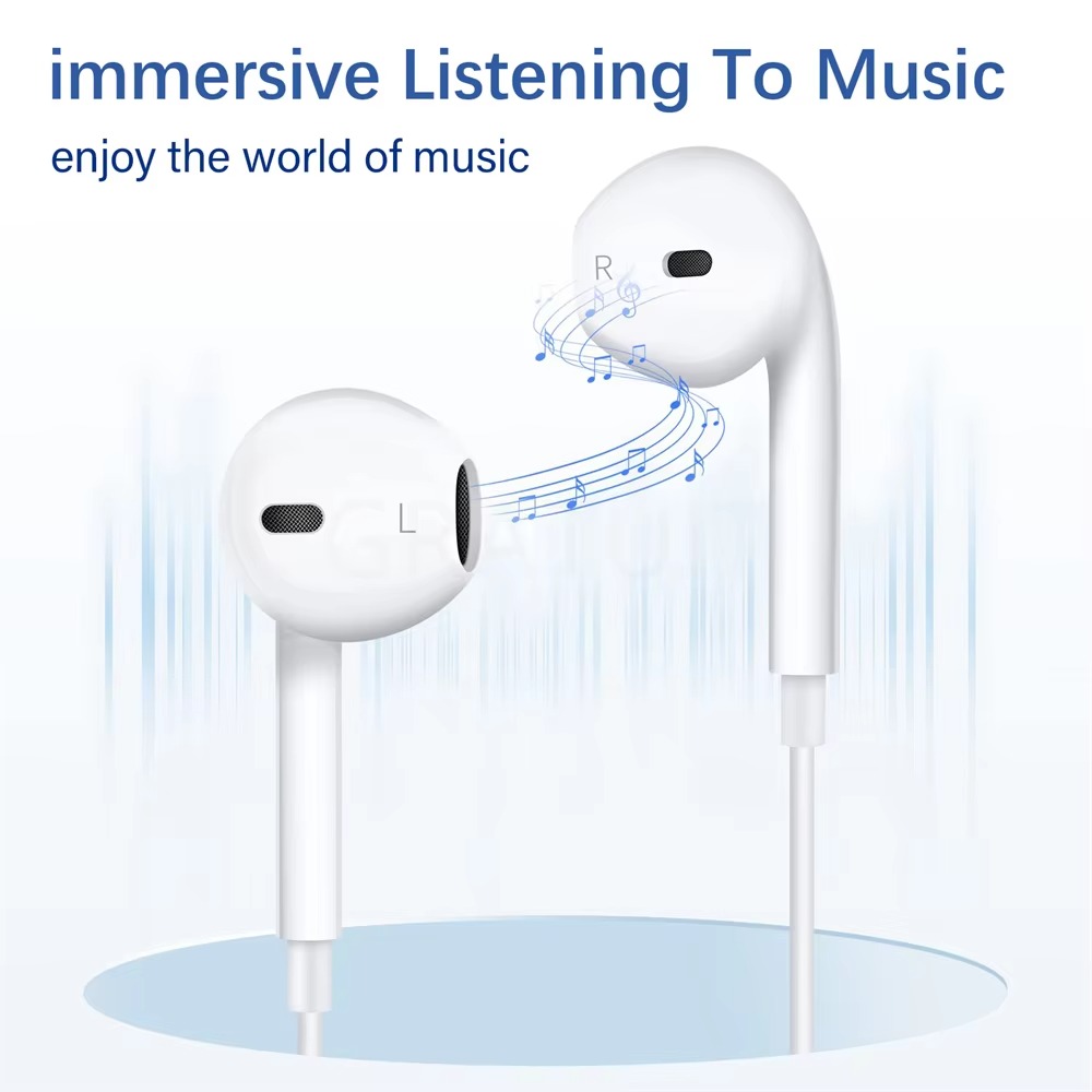 For xiaomi hodetelefoner xiaomi  mi 14 13 12 11 in- øretelefoner redmi note 10 9 8 7 type  c 3.5mm kablet headset telefontilbehør