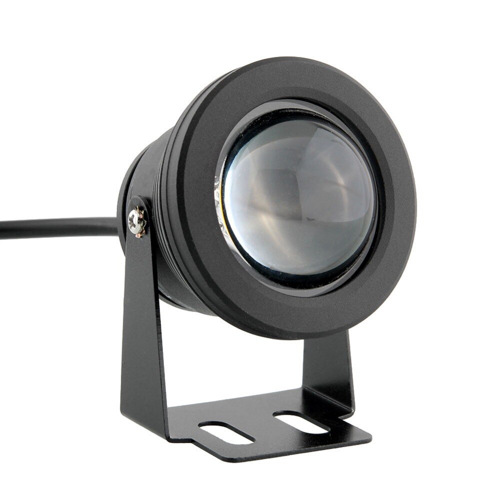 Projecteur lumineux led sous-marin, 10W, couleur noir ou argent, rvb, lumière blanche chaude ou blanche chaude, idéal pour un jardin, une piscine ou un lac, dc 12v