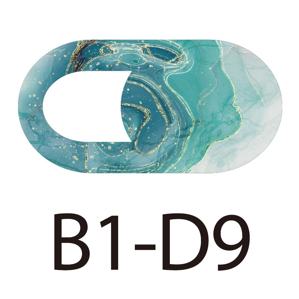 Osłona kamery internetowej ślizgać się, 0.023 cala ultra-cienka obudowa kamery internetowej dla MacBook, laptopa, komputera, tabletu, smartfona, chroń swoją prywatność: B1-D9