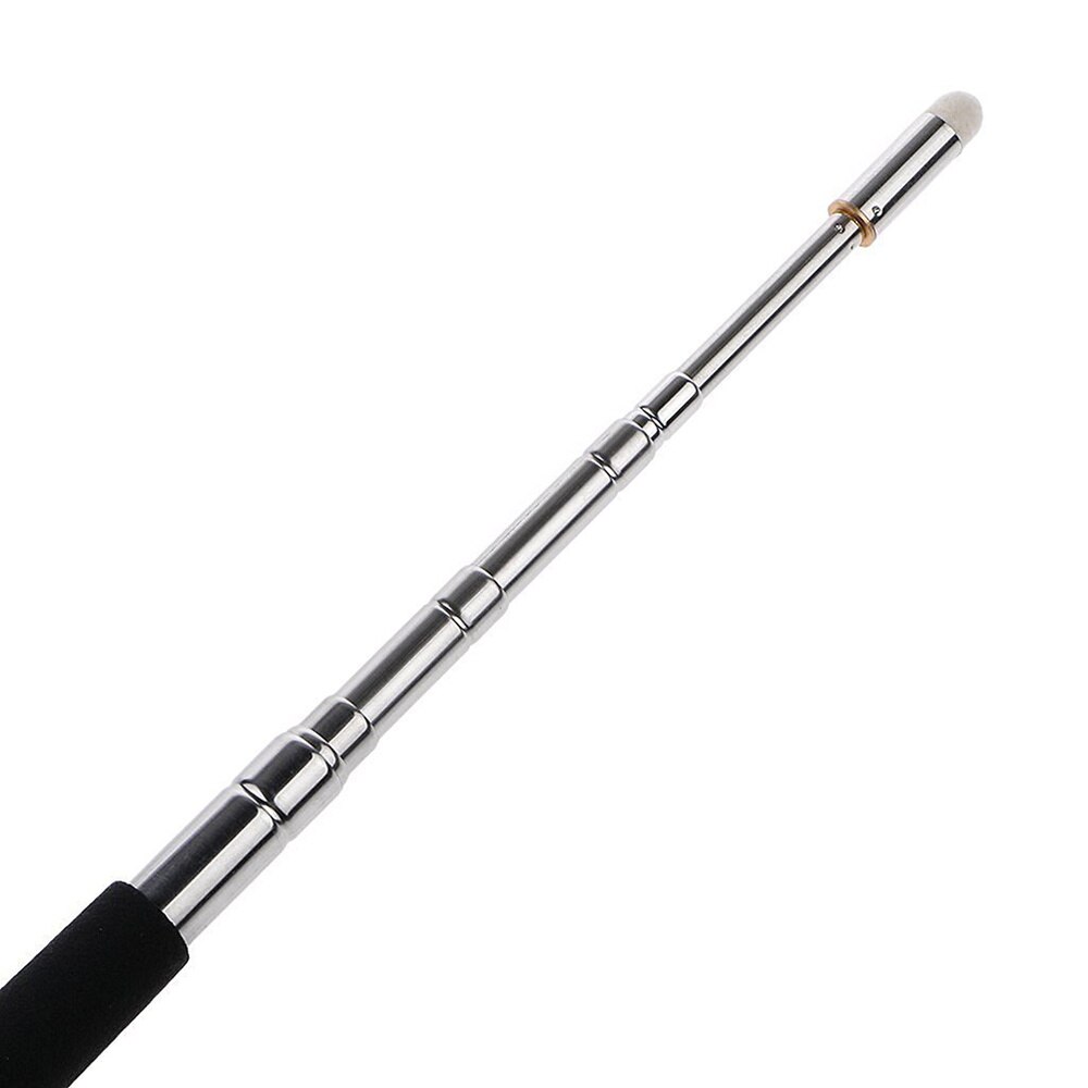 Puntero de mano extensible telescópico, puntero retráctil, presentador de mano para aula, puntero de pizarra blanca (negro)