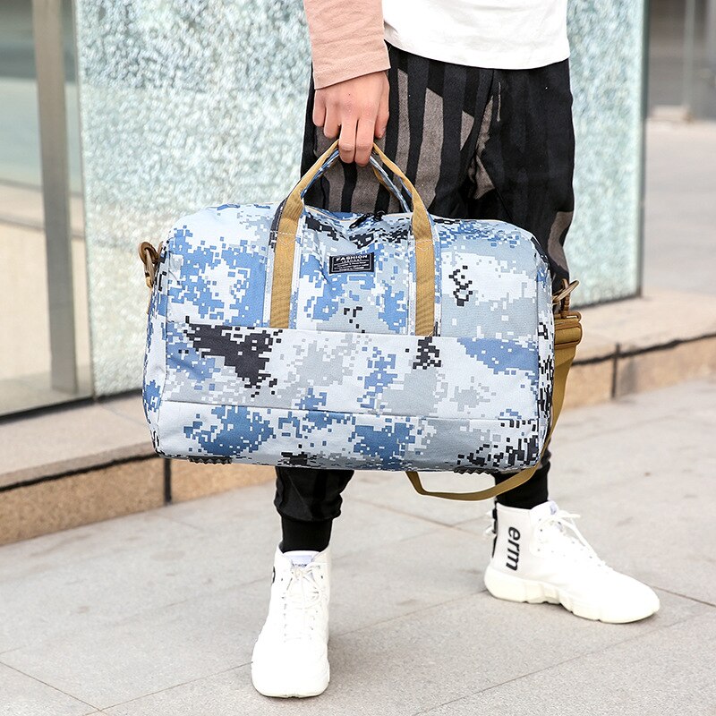 Sac de voyage à main grand Volume | Sac de Camouflage, sac de sport rétro