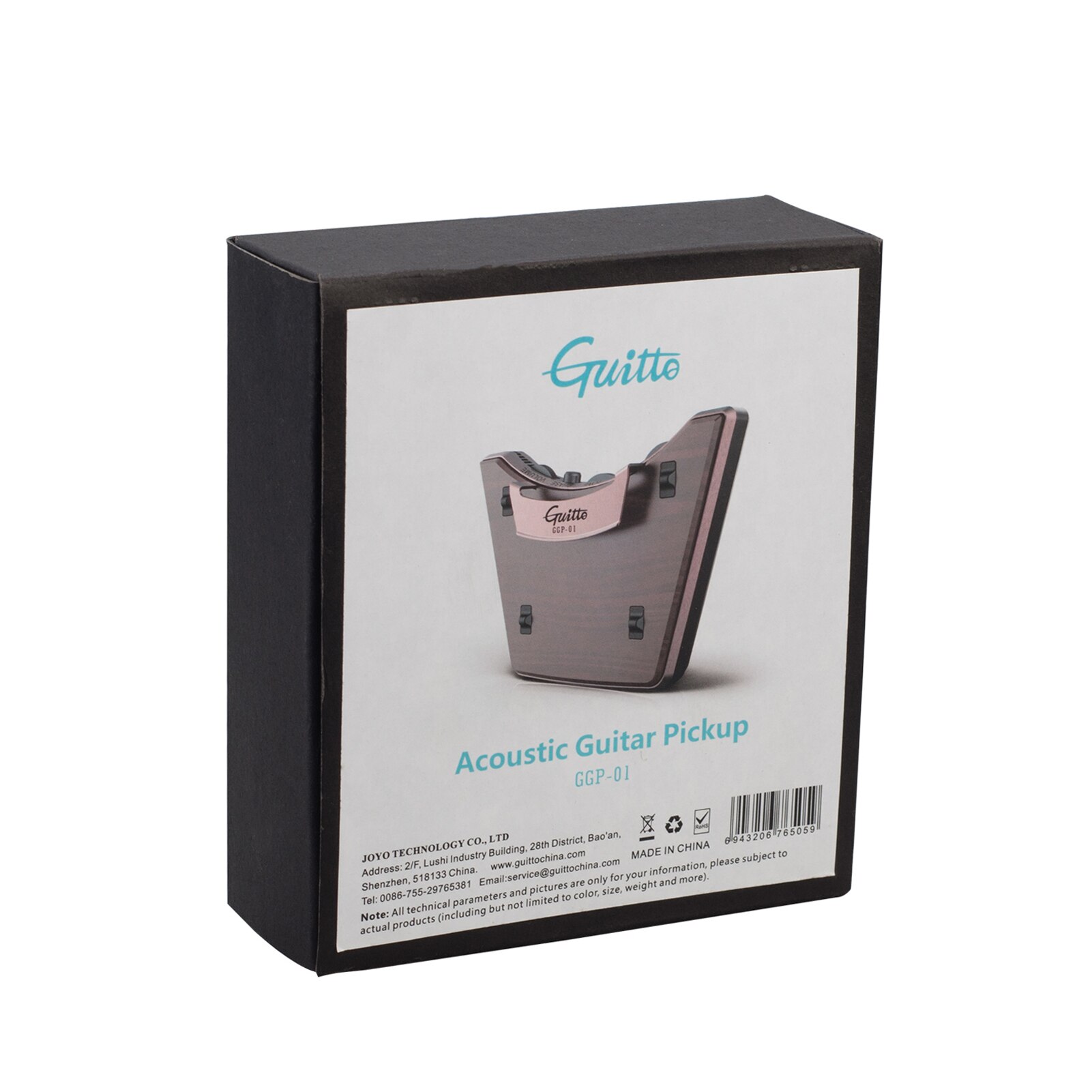 Acoustic Guitar Sound Hole Pickup Dual Pickup Modes Piezo + Mic Supports Volume Tone Adjusting Phase Function Easy Installation