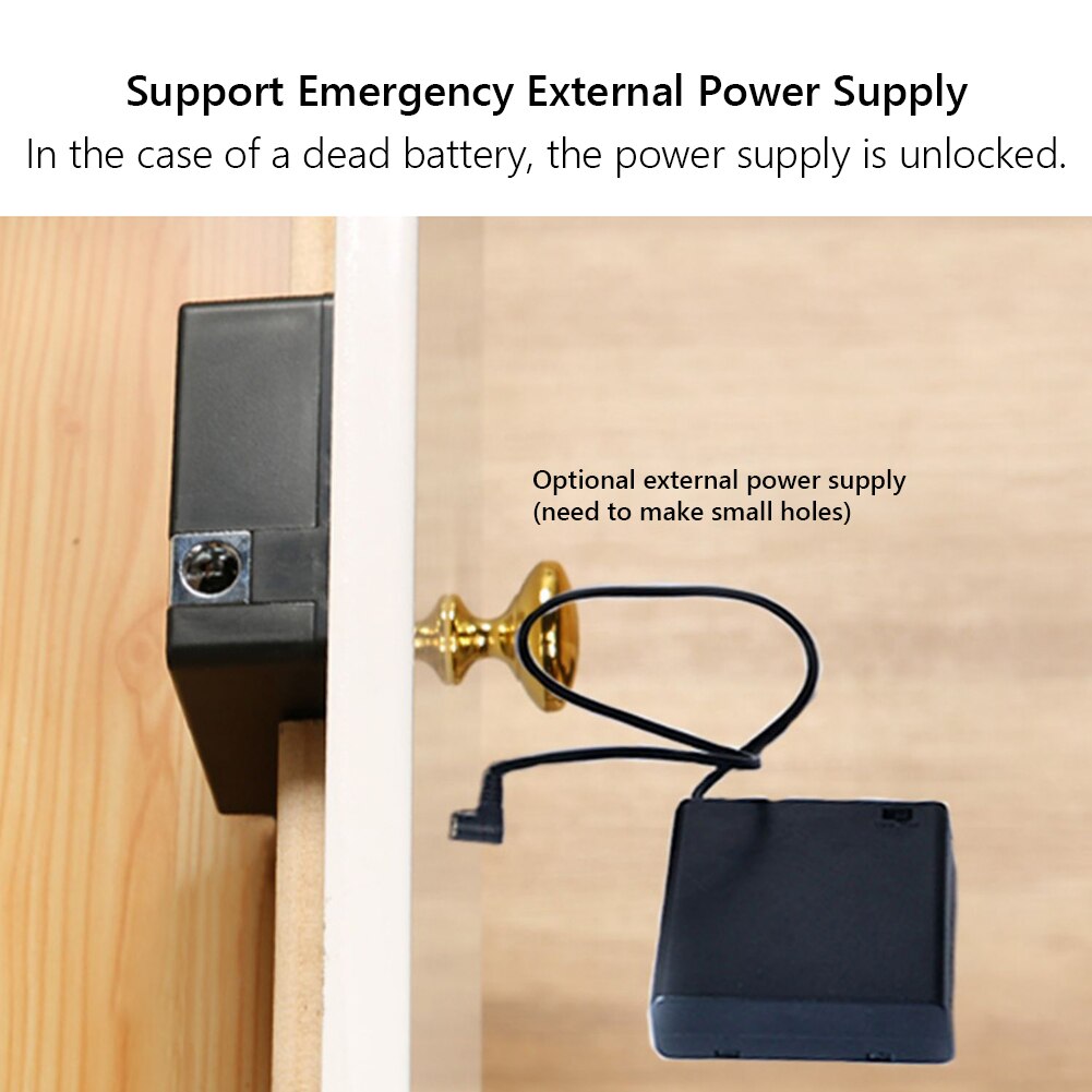 T8 Keyless Invisible Smart Drawer Lock Intelligent IC Card TTLock APP Cabinet Locker Unlock Electronic Wooden Furniture Locks