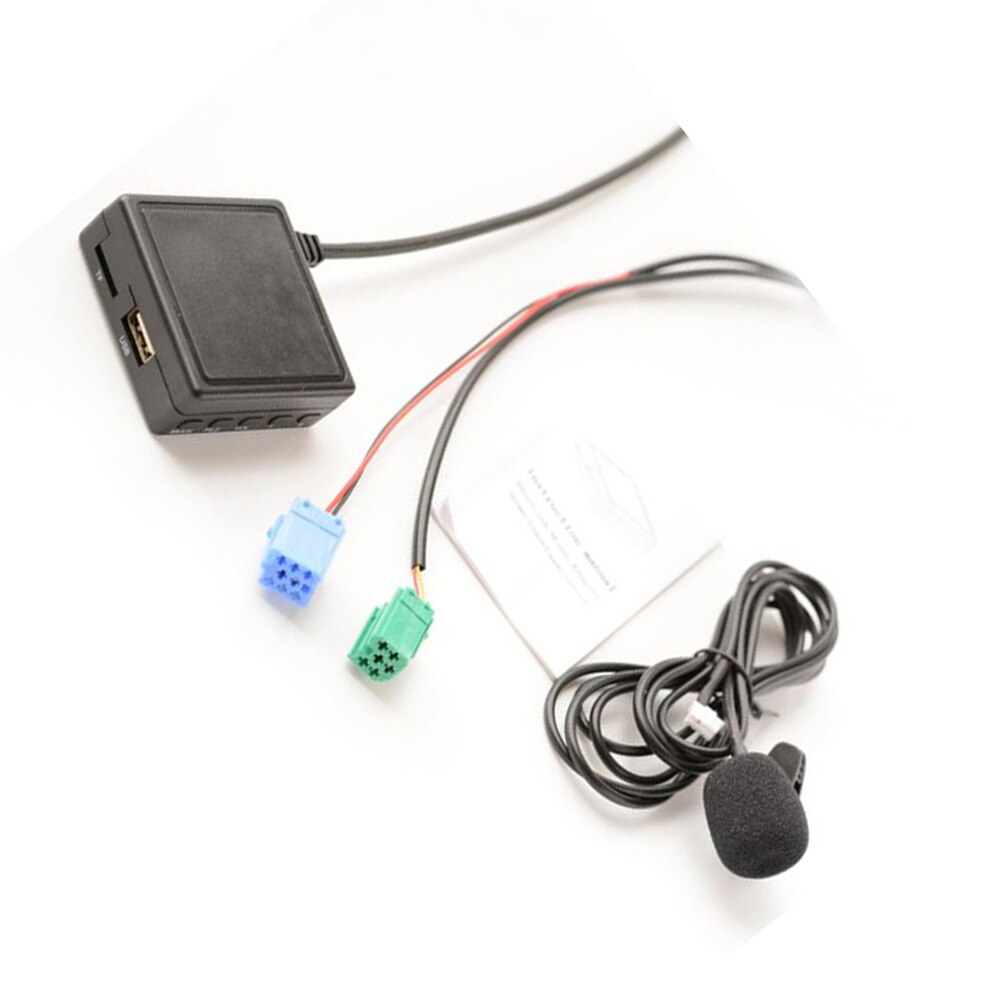 For Renault Bluetooth Audio 55*55*20mm 12V Radio Adapter AUX Handsfree