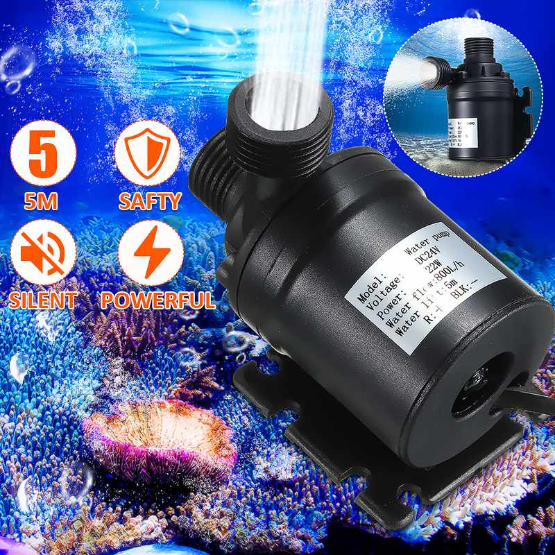 Water Circulatiepomp Voor Water Borstelloze Motor Dc 24V 800L/H 5M Borstelloze Motor Water Circulatie Water pomp