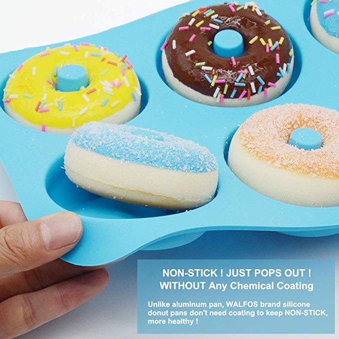 6 Gitter Silikon Backform Krapfen Backform Krapfen Backformen DIY Krapfen Kuchen Formen Gebäck Werkzeuge Sugarcraft