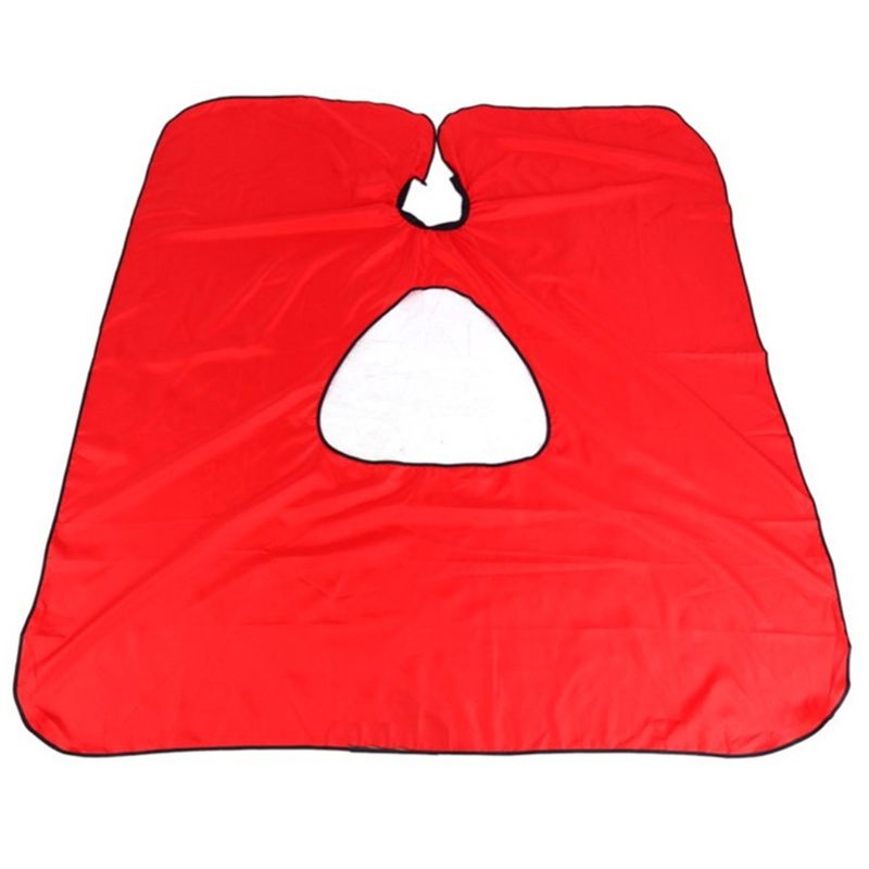 Kids Adult Hairdressing Apron Household Hairdressing Shawl Waterproof Apron: Red