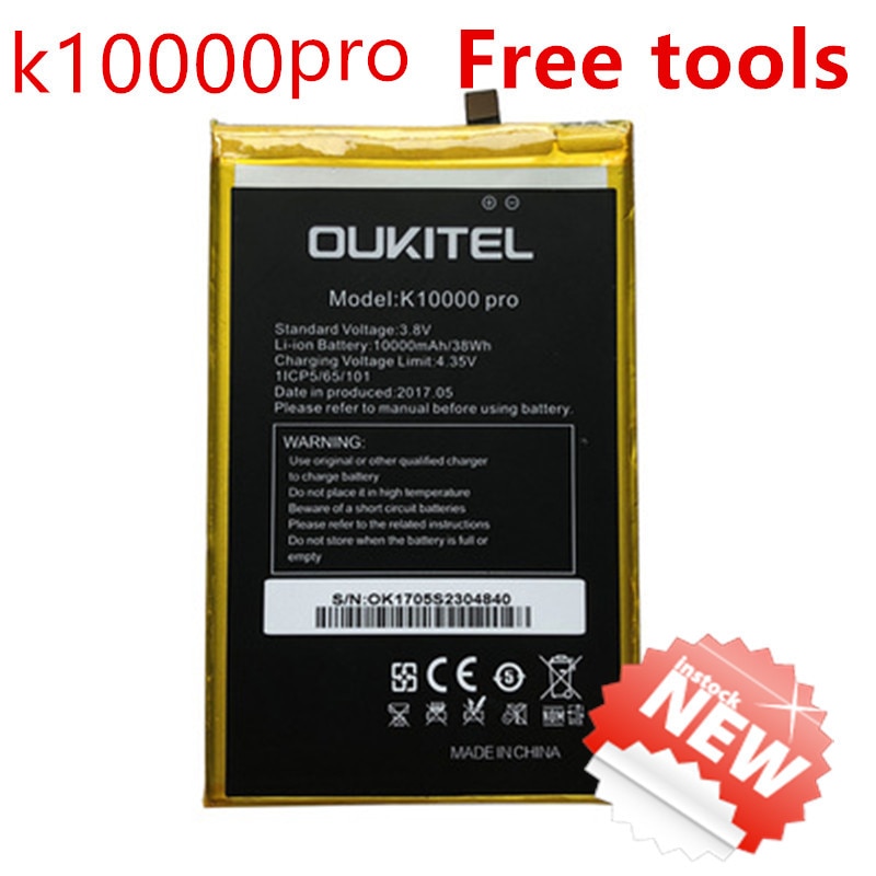 Oukitel K10000pro Batterij Originele Grote Capaciteit 10000 Mah Batterij Voor Oukitel K10000pro Mobiele Telefoon + Gratis Tools