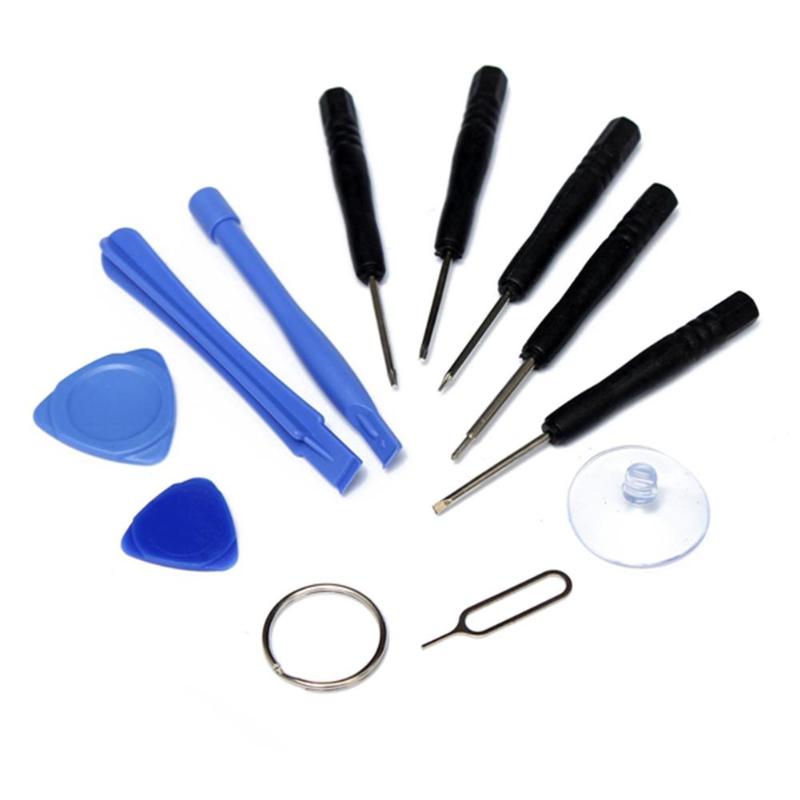 Kit de Herramientas de reparación para teléfonos móviles 11 en 1 con apertura y destornillador para Iphone Samsung accesorios mechones Herramientas