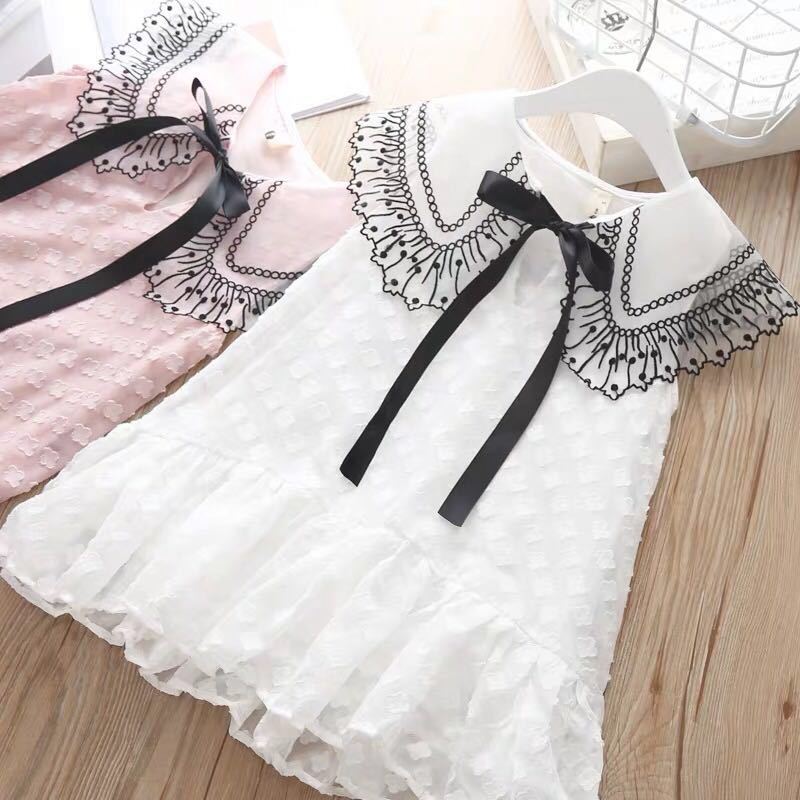 Europese Garen Computer Borduurwerk Nep Kraag Eenvoudige En Royale Nep Kraag Kinderen Jurk Mode Trend