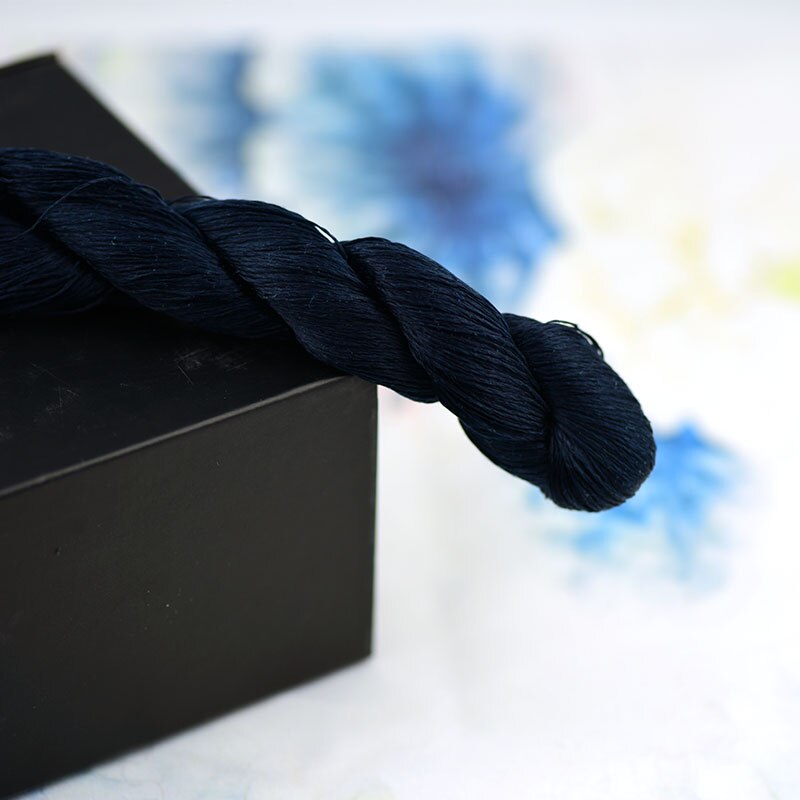 silk embroidery thread / 100% silk thread /hand embroidery embroider cross stitch/indigo series/8 gradient colors: 7