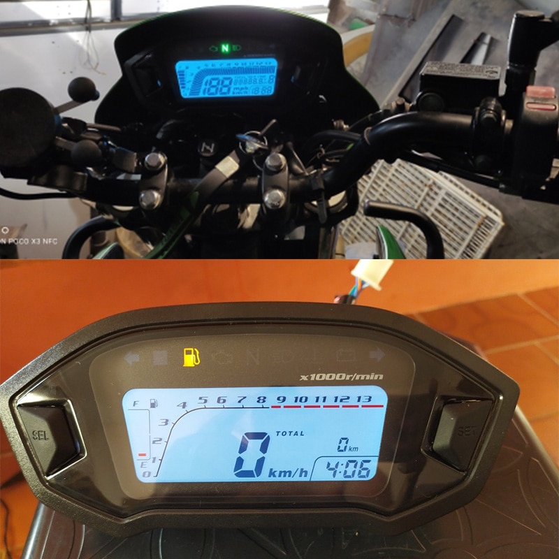 12V motocykl LCD wskaźnik cyfrowy prędkościomierz dla Honda Grom 125 MSX125 wodoodporny licznik Velocimetro miernik