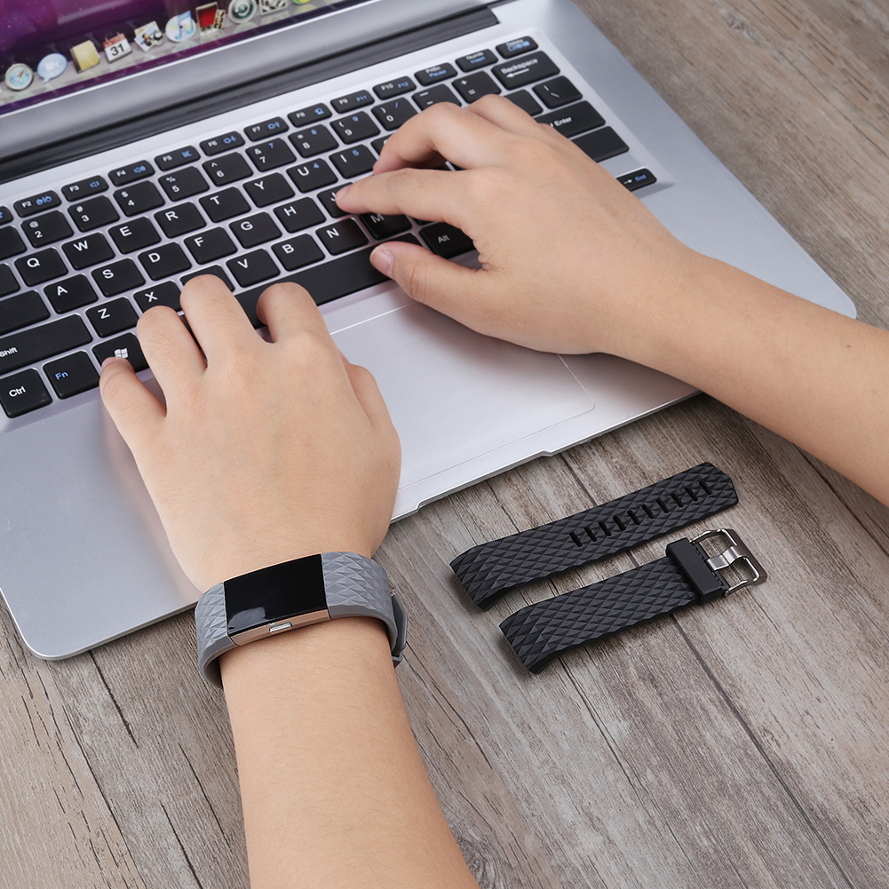 Correa para Fitbit Charge 2, pulsera de reloj, bandas de repuesto de silicona, pulsera para Fitbit Charge 2, accesorios para reloj inteligente