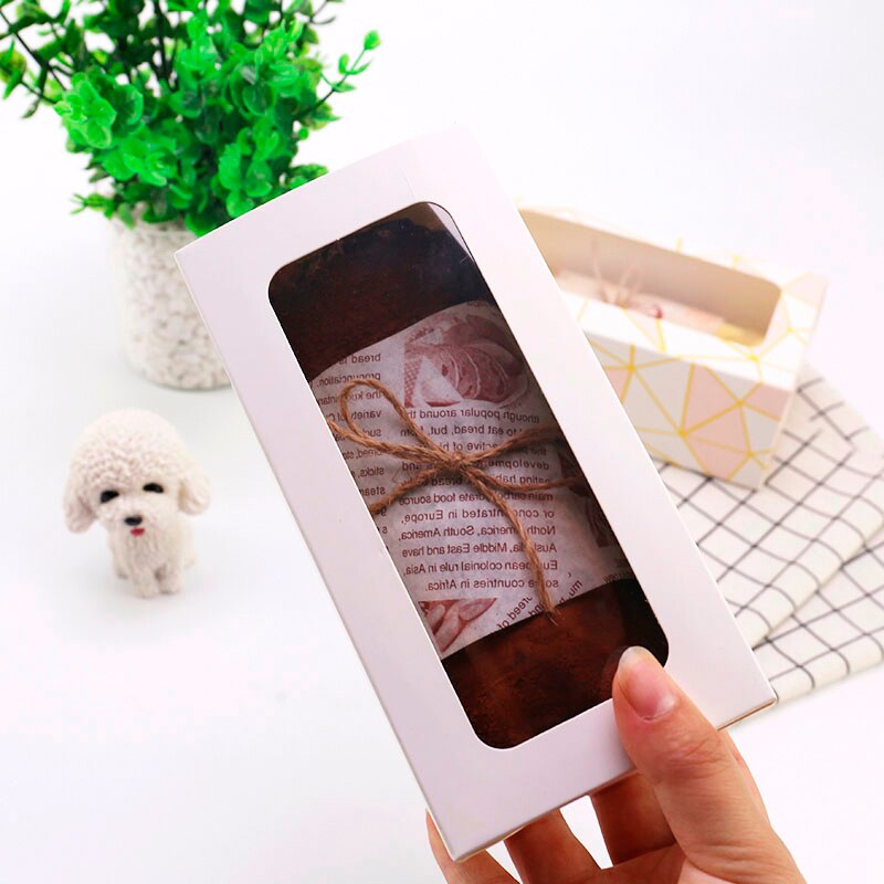 20 st schweizisk rulltårtpapper omelettkaklådor och förpackning cupcake candy cookies bröllopslådor för gäster baby shower