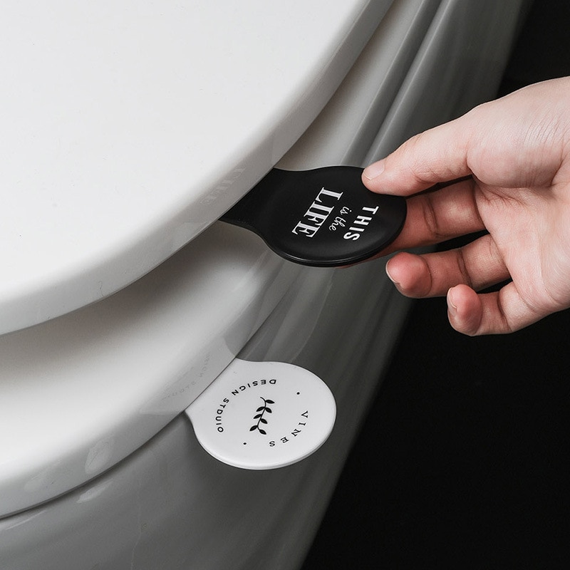 Nordic bedrukte toiletlift met vuilafstotende handgreep 00044